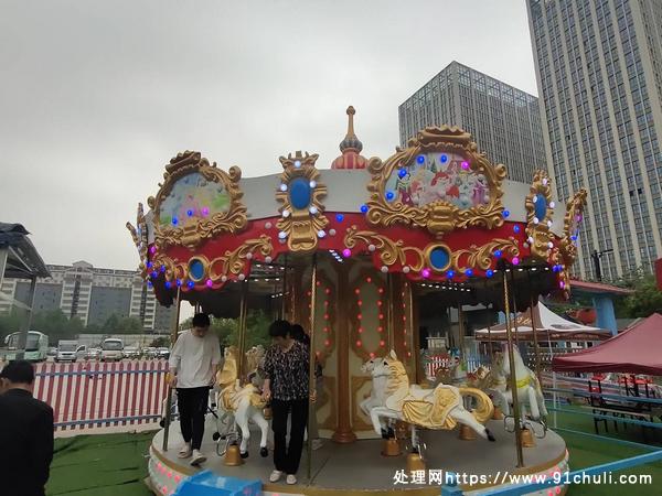 转让个人二手16座旋转木马