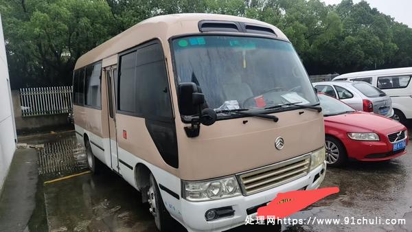 

金旅19座中巴车09年玉柴空调内饰完美柴油车便宜