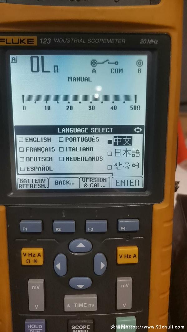 

FLUKE123示波表20M双通道万用表二手