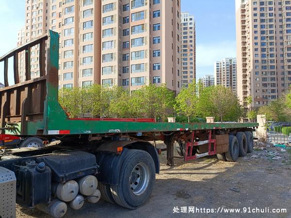 

12.5米重型平板半挂车16吨富华轴手续齐全随时过户