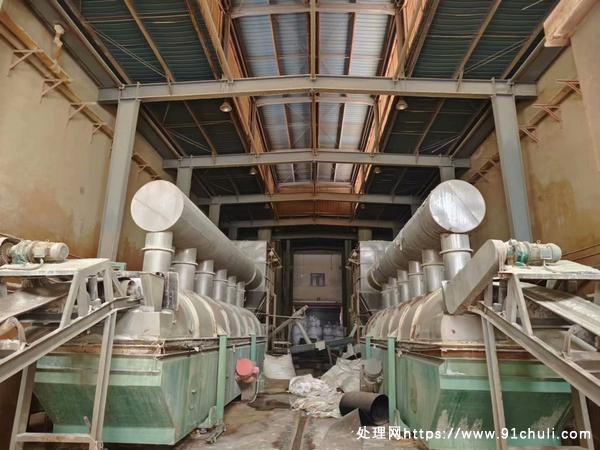 

1.6*10米振动流化床干燥机二手全套双风机双换热器