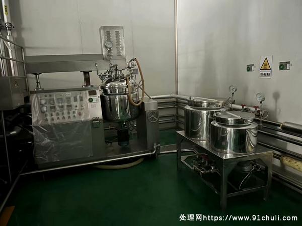 

100升真空均质乳化机316材质蒸汽加热全新闲置