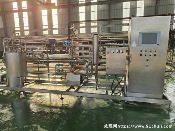 

上海轻技超高温杀菌机6吨每小时150度全新未使用