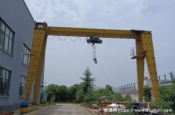 转让个人二手MH10T-12M电动单梁门式起重机