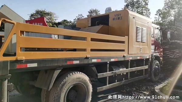 

全新2022电动混凝土车载泵手续齐全配100米管
