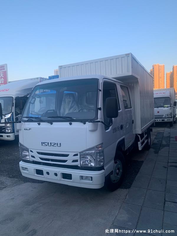 

庆铃五十铃双排厢式货车4KK发动机132马力3245长