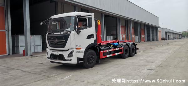 转让个人二手东风天龙20吨勾臂垃圾车