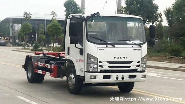 转让个人二手五十铃5-6方勾臂垃圾车
