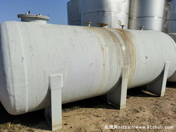 

17立方卧式玻璃钢储罐-全新未使用-外涂防腐漆