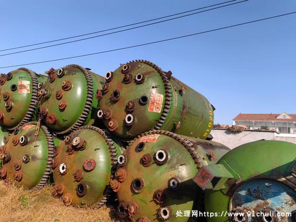 转让个人二手7500L双层搪瓷储罐