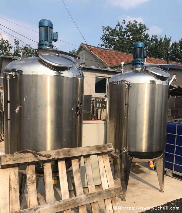 

304不锈钢电加热反应釜，双层框式搅拌，3×9kw加热