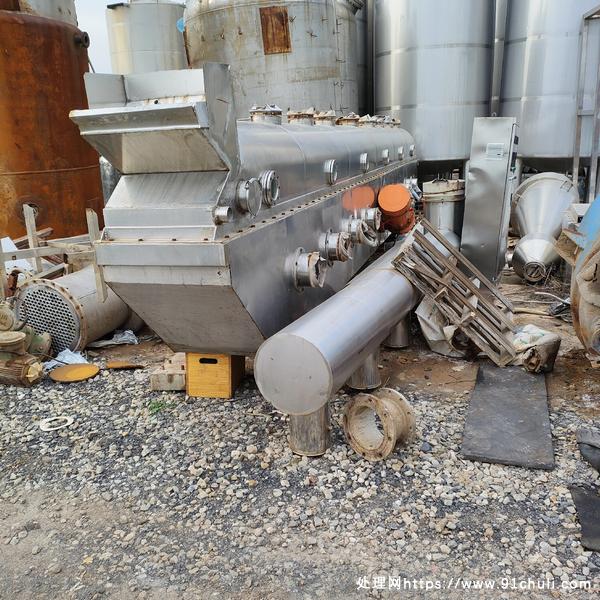 

振动流化床干燥机转让0.65X9米电加热附件