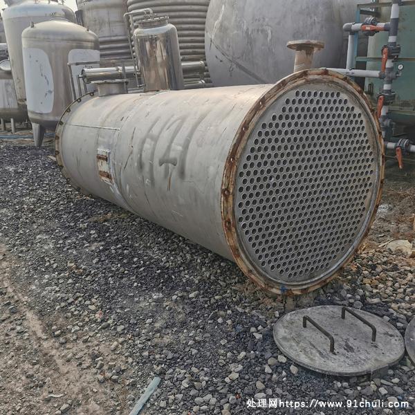 

155平方不锈钢冷凝器状态完好包试压外壳6个厚