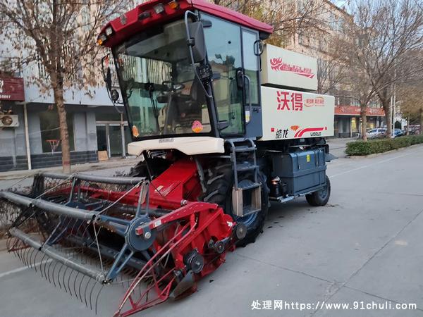 转让个人二手沃得皓龙轮式收割机