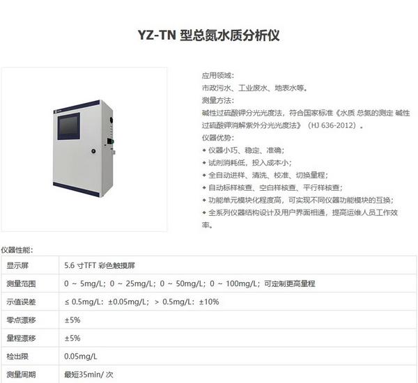 

小巧稳定准确全自动经济总氮分析仪
