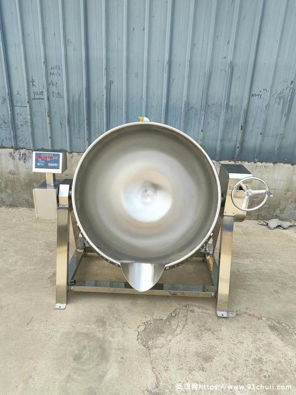 转让个人二手100L导热油夹层锅