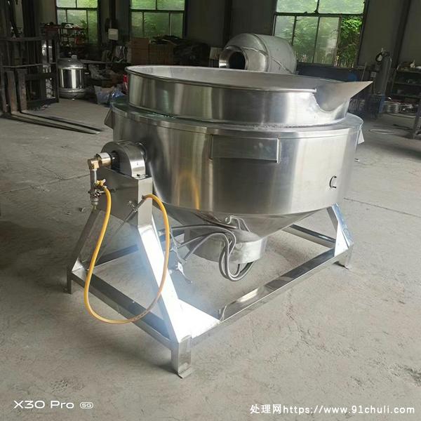 

大型商用天然气加热锅煮500斤牛肉，304不锈钢材质