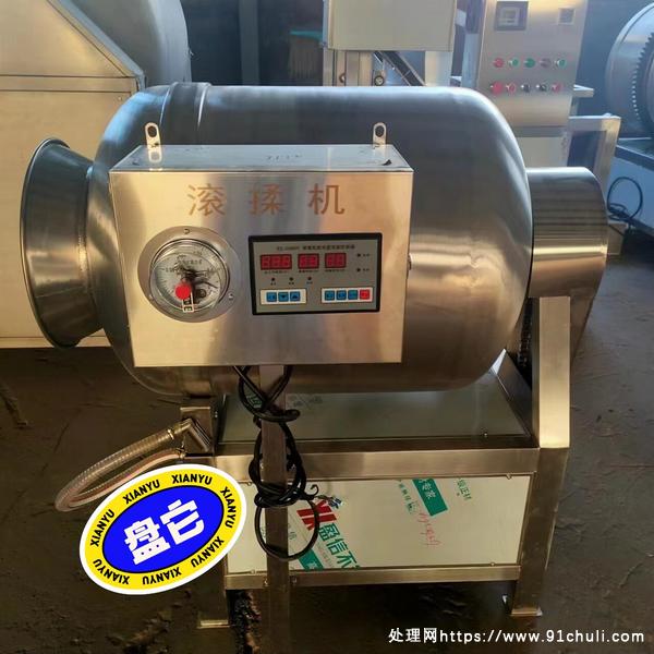 

工厂搬迁小型滚揉机鸡鸭鱼肉腌料机304不锈钢低价处理