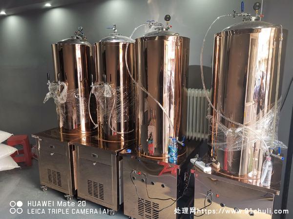 

全新整套手工啤酒设备5万包安装