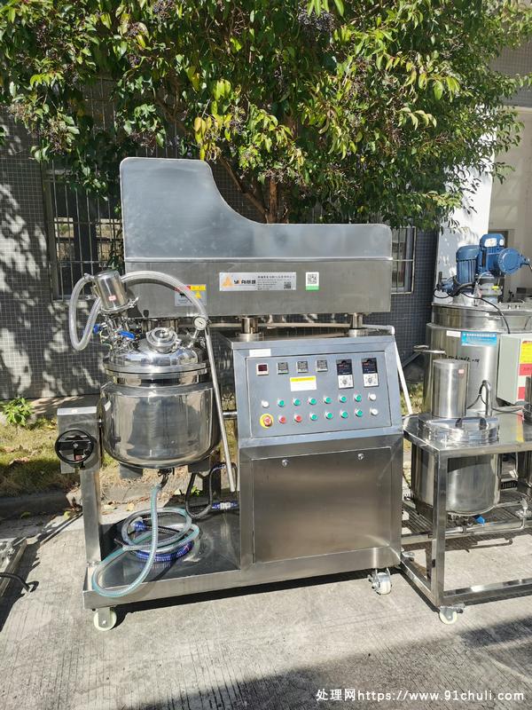

50L无锡意凯乳化锅带水油锅一套二手
