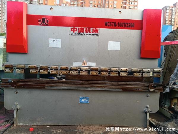 转让个人二手中奥100吨x3.2米双伺服数控折弯机