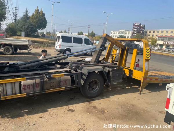 转让个人二手江淮骏铃全落地蓝牌清障车