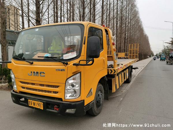 

江铃凯锐清障车156马力全落地一拖二5吨