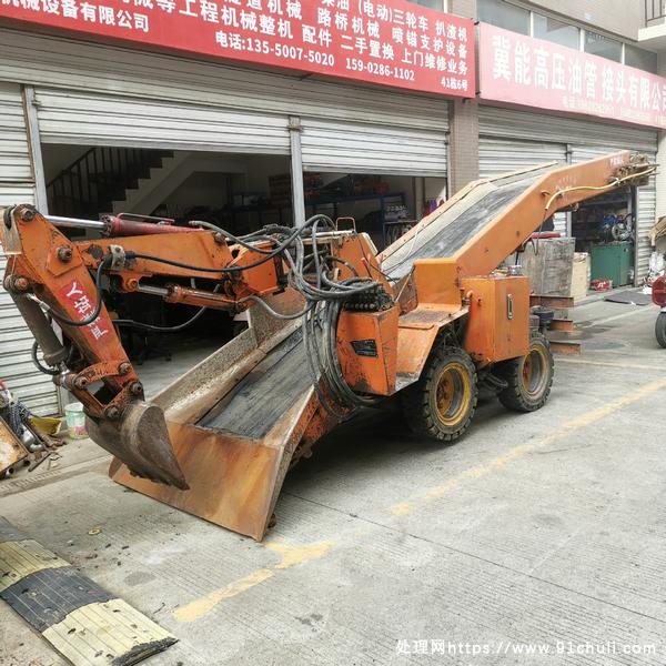 

80型轮式扒渣机实心胎柴电两用尾2.4米