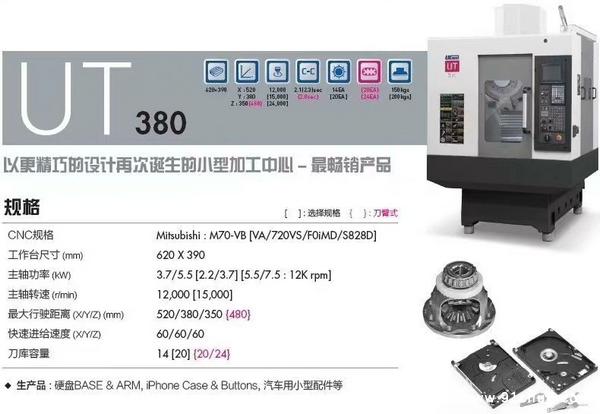 

三菱M70系统UT-380钻攻中心2个月回本创业神器