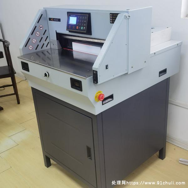 

前锋电动切纸机490x80mm三模式8成新尺寸精准