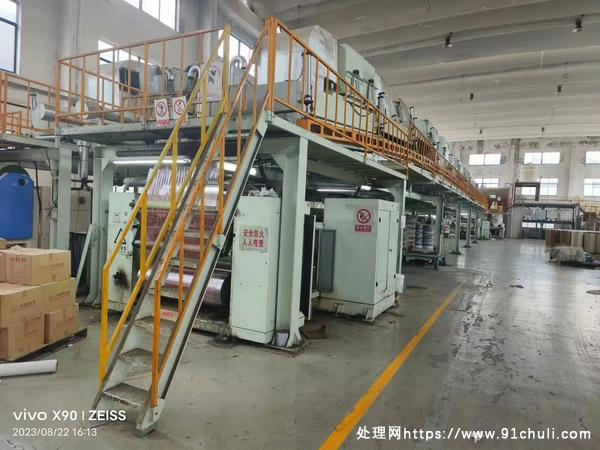 

1450涂布机40米蒸气加热烘箱17年设备